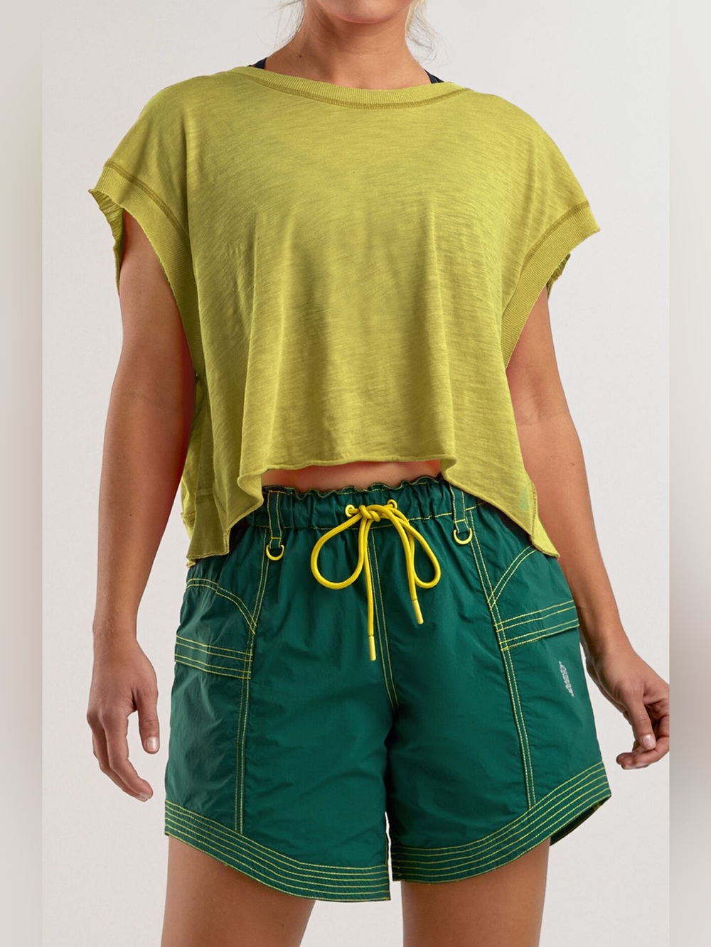 NWOT FP Movement In The Wild Long Short Green - Medium